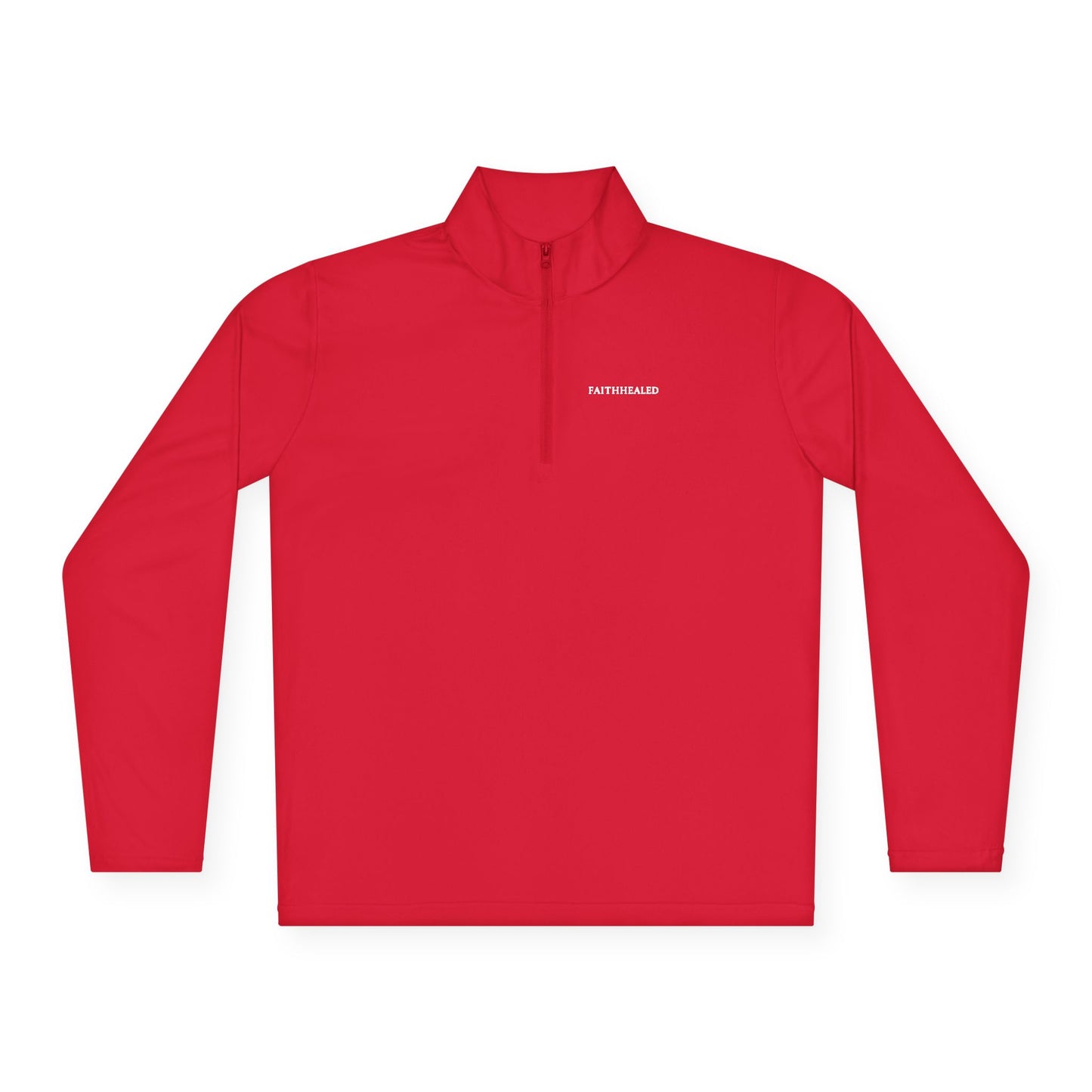 Faith Healed Quarter-Zip Pullover — Christian Inspirational Christianwear