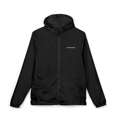 FaithHealed Windbreaker Jacket — Faith Healed Full-Zip Christian Jacket