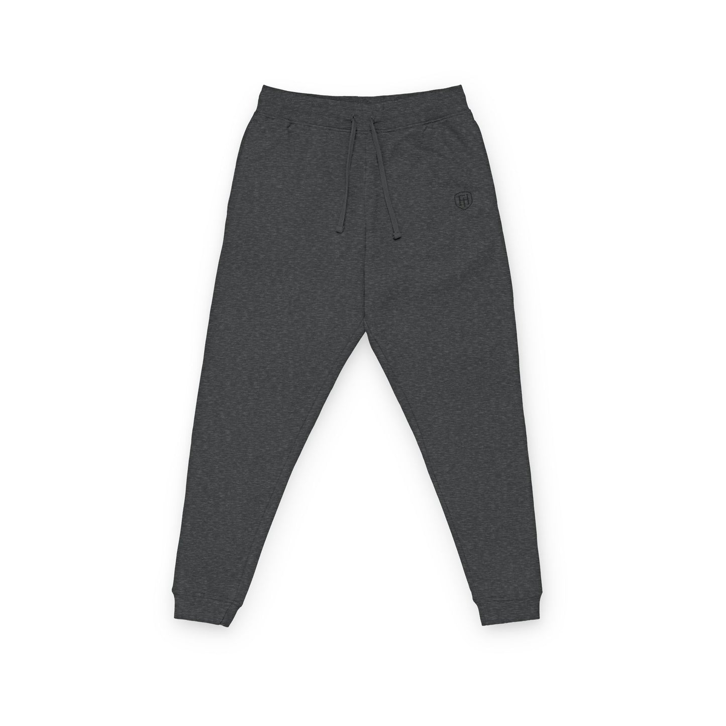 Embroidered Fleece Joggers — Minimal Monogram Logo Sweatpants
