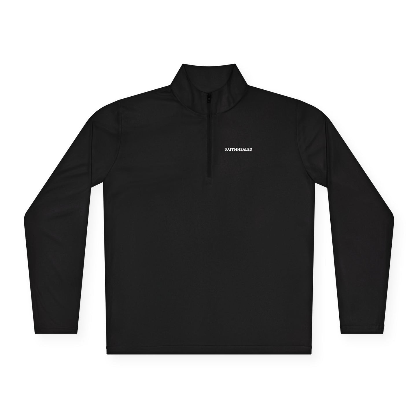Faith Healed Quarter-Zip Pullover — Christian Inspirational Christianwear
