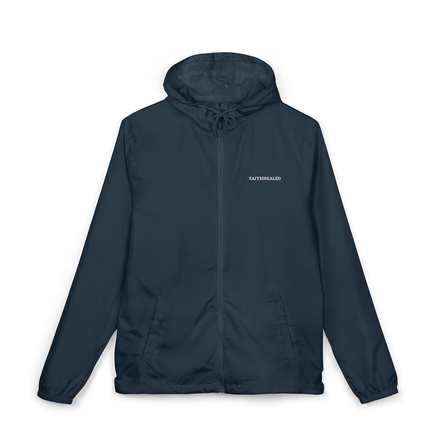 FaithHealed Windbreaker Jacket — Faith Healed Full-Zip Christian Jacket