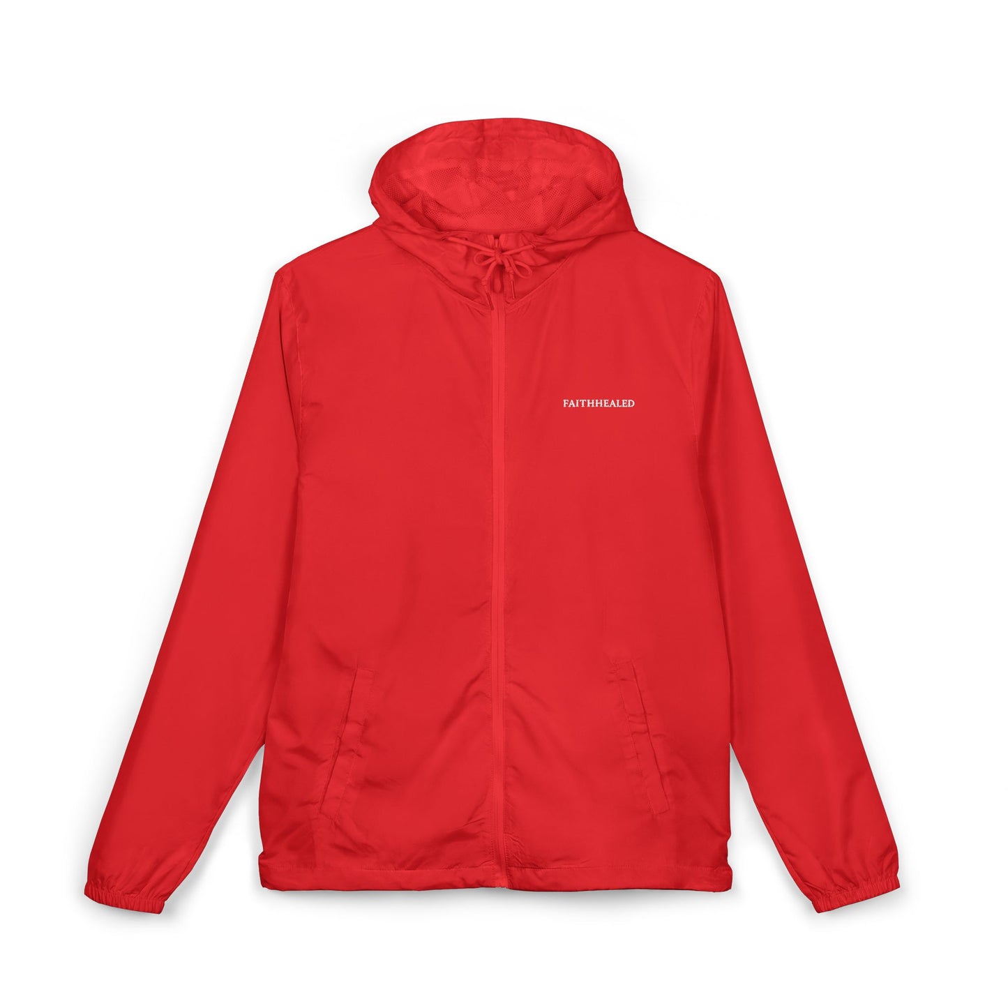 FaithHealed Windbreaker Jacket — Faith Healed Full-Zip Christian Jacket