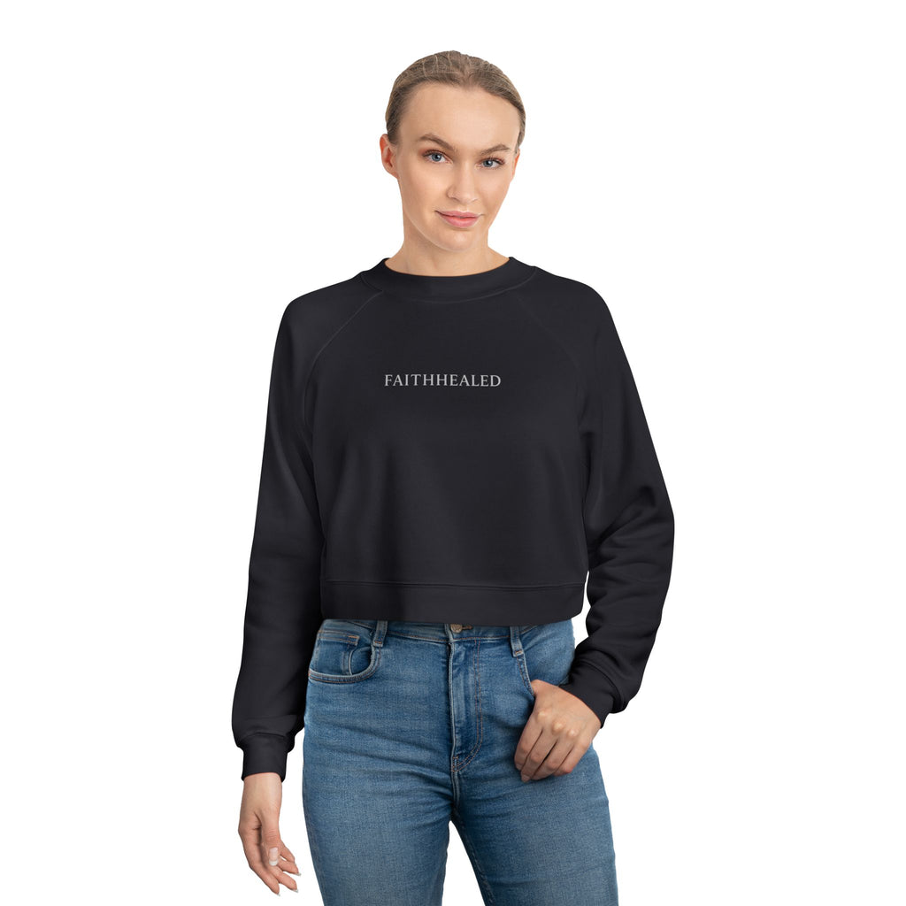 FaithHealed Cropped Pullover — Women's Fleece Crewneck christt