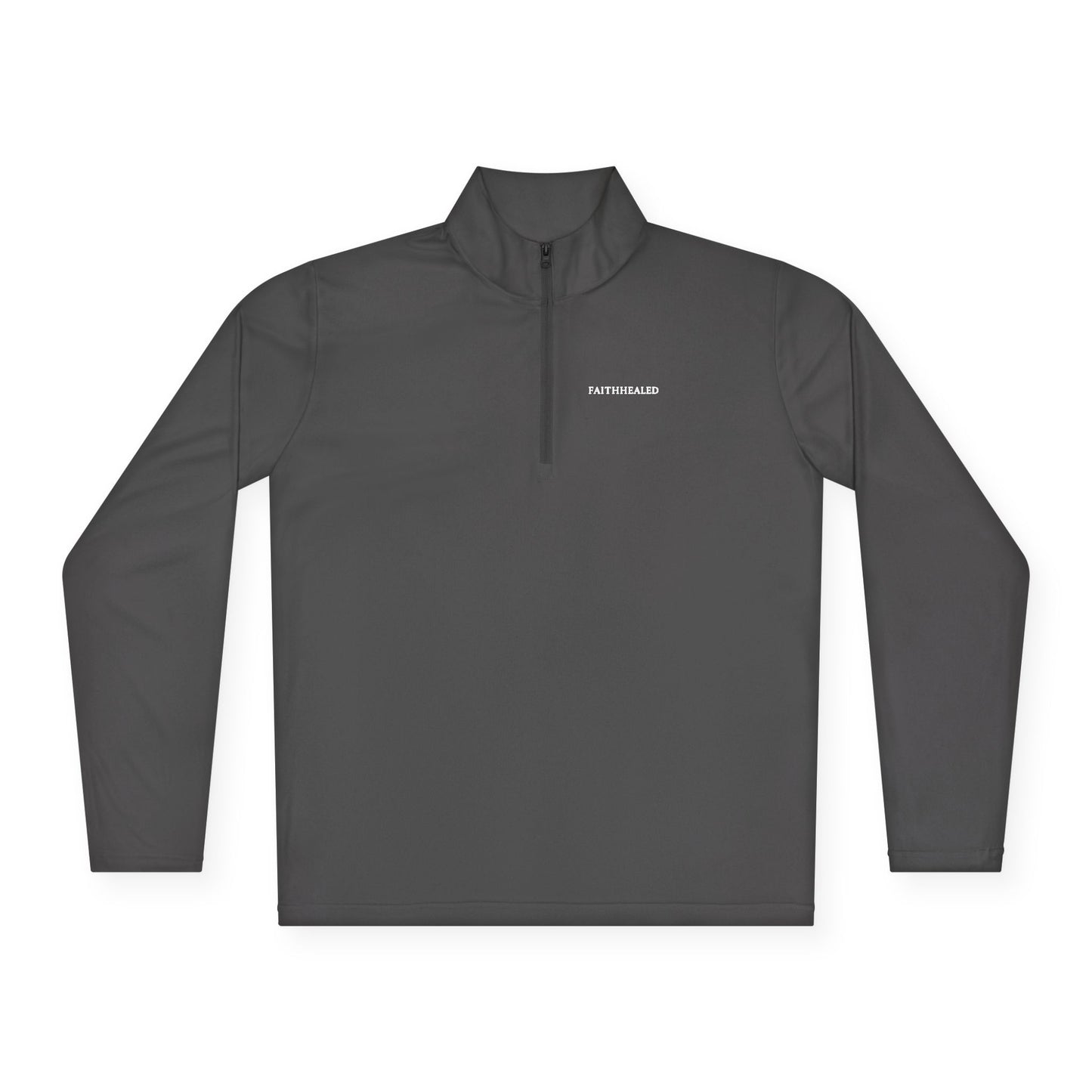 Faith Healed Quarter-Zip Pullover — Christian Inspirational Christianwear