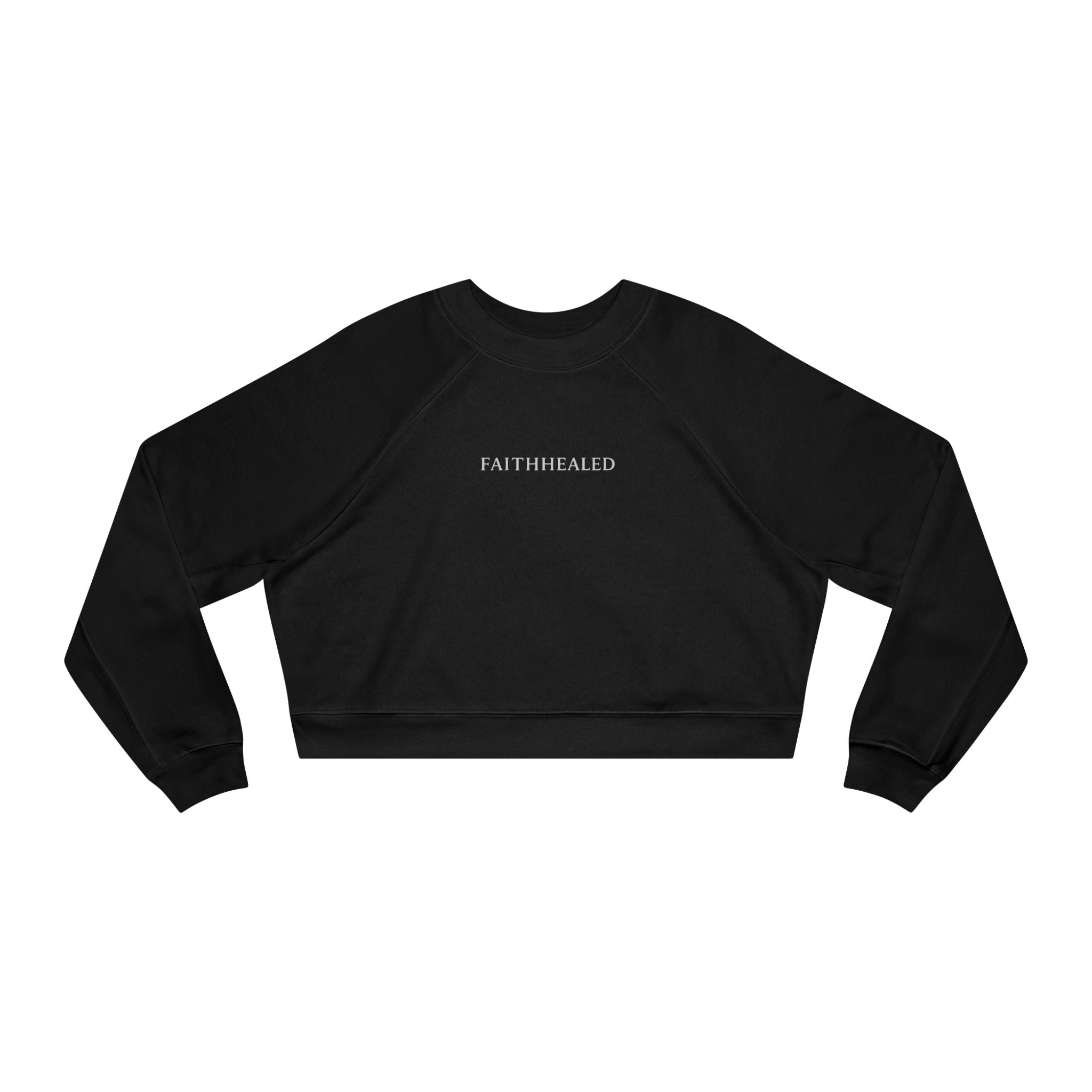 FaithHealed Cropped Pullover — Women's Fleece Crewneck christt