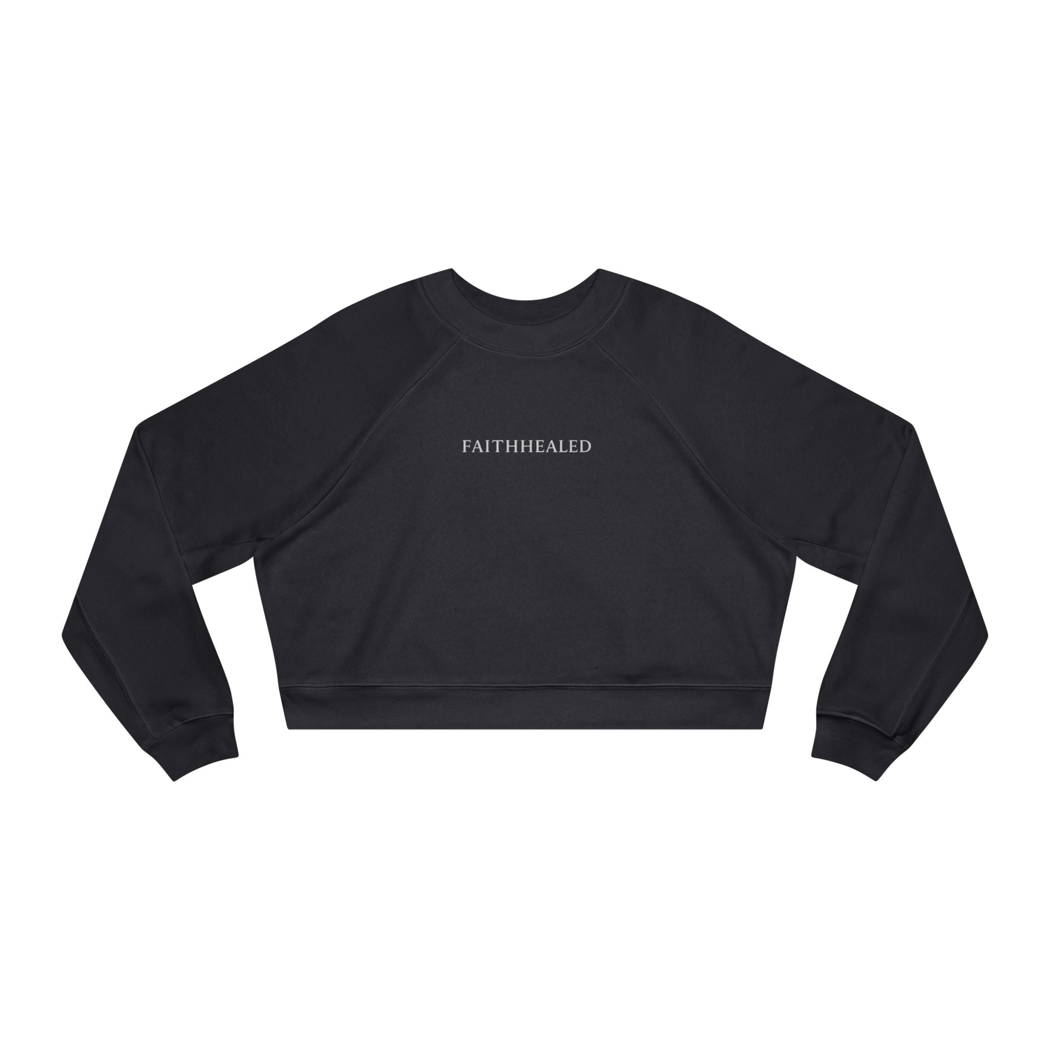 FaithHealed Cropped Pullover — Women's Fleece Crewneck christt