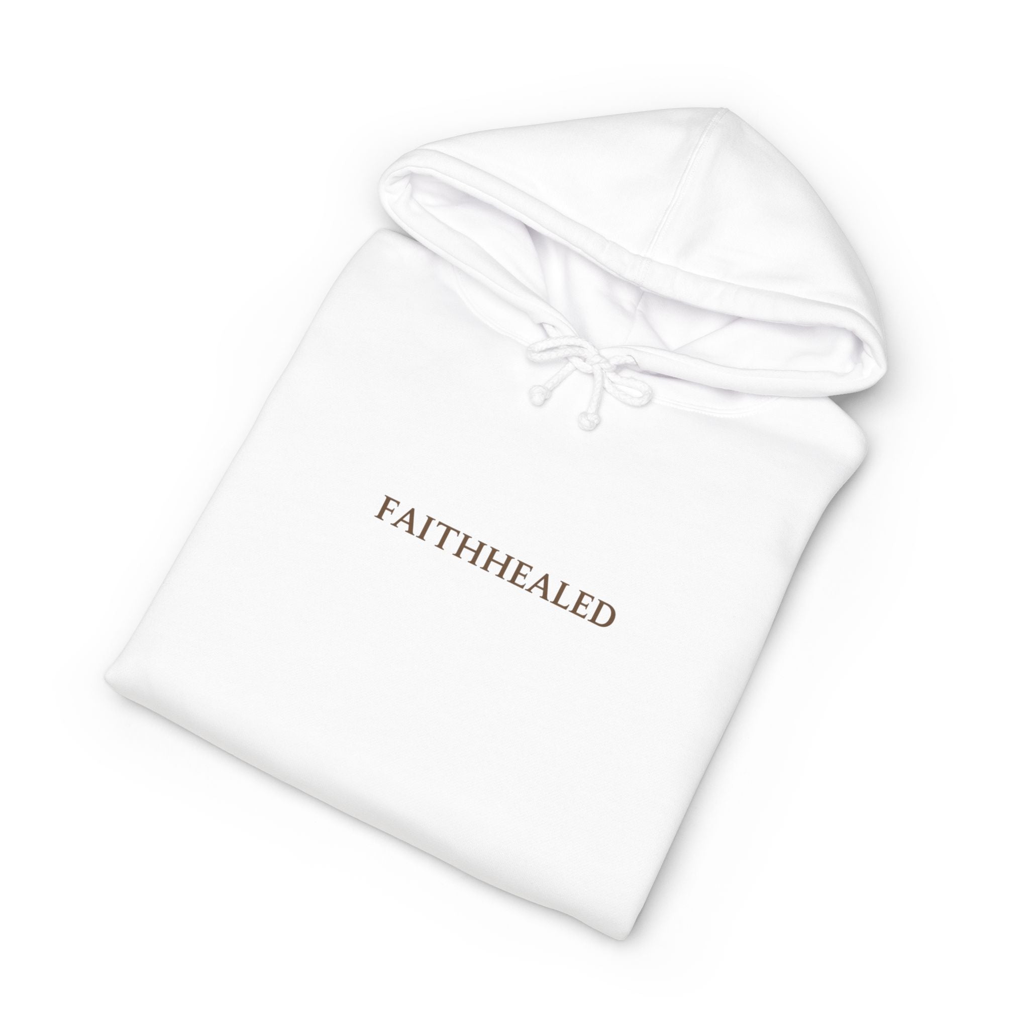 FaithHealed Minimalist Hoodie — Christian Inspirational Pullover