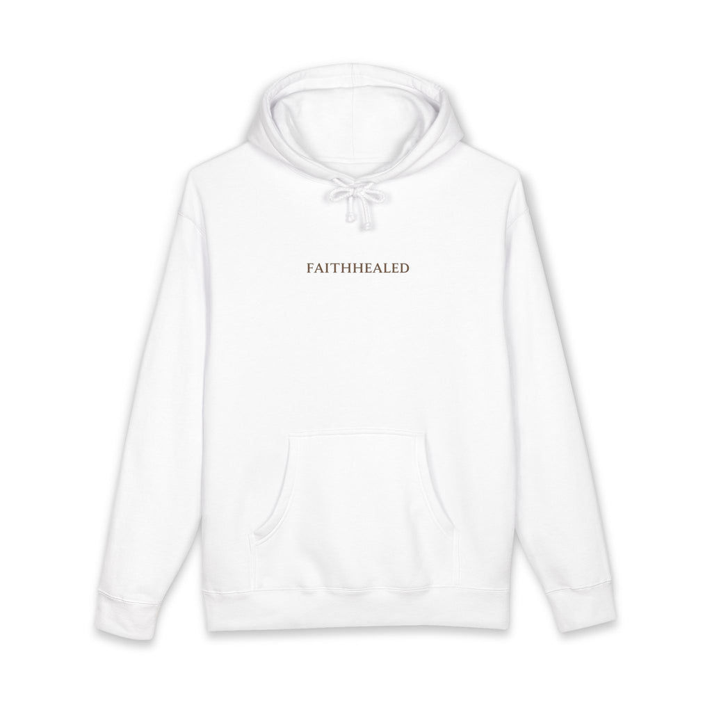 FaithHealed Minimalist Hoodie — Christian Inspirational Pullover