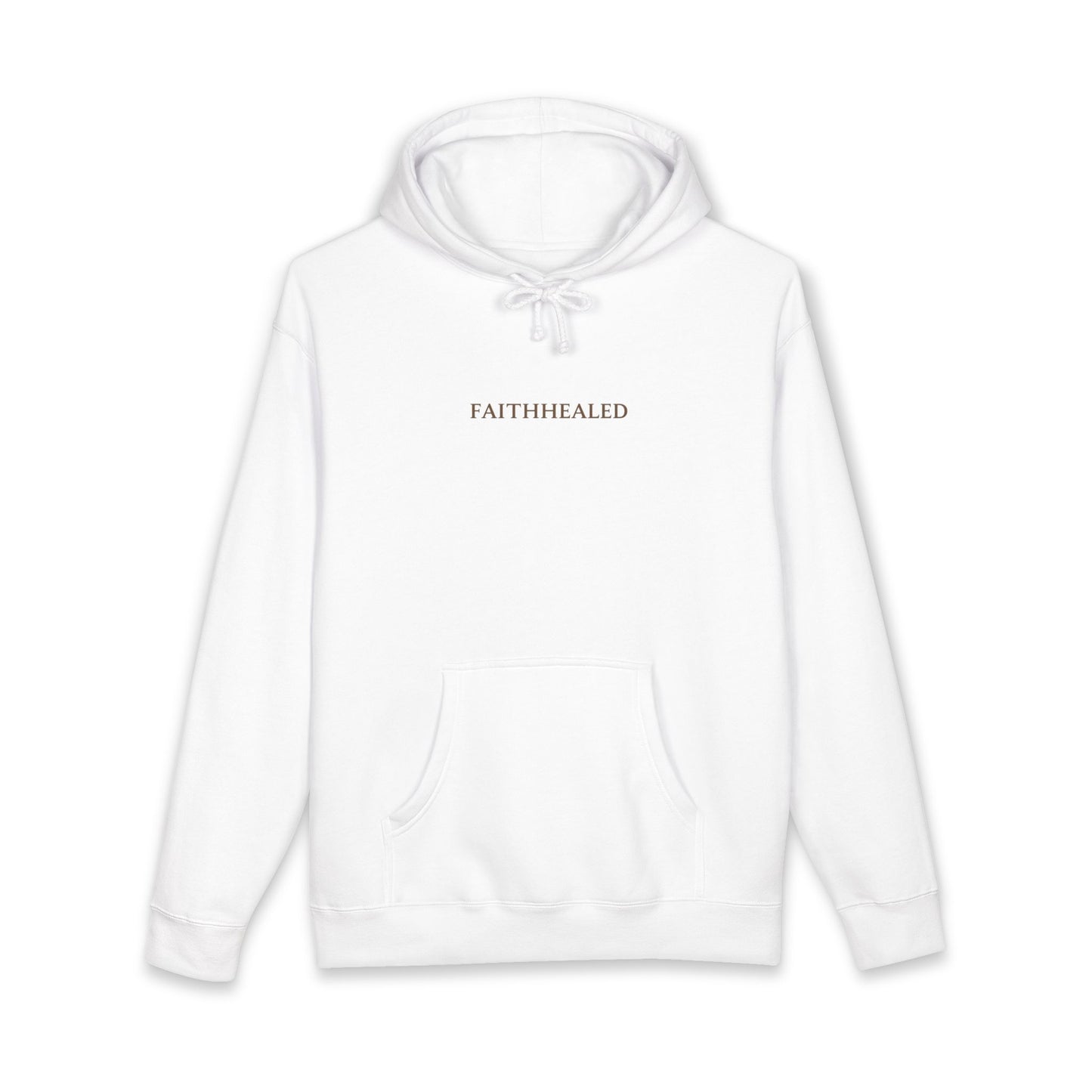FaithHealed Minimalist Hoodie — Christian Inspirational Pullover
