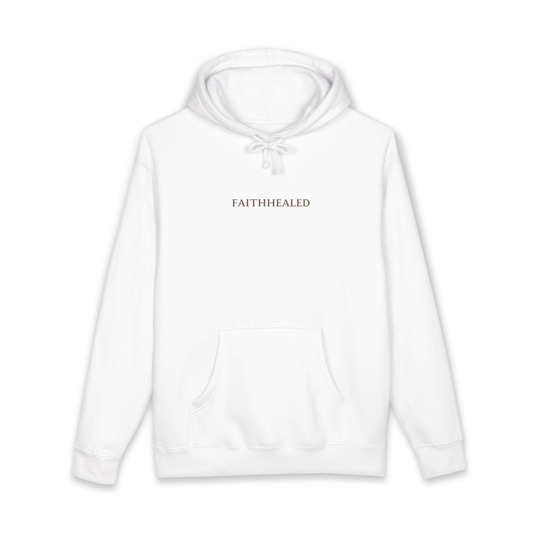 FaithHealed Minimalist Hoodie — Christian Inspirational Pullover