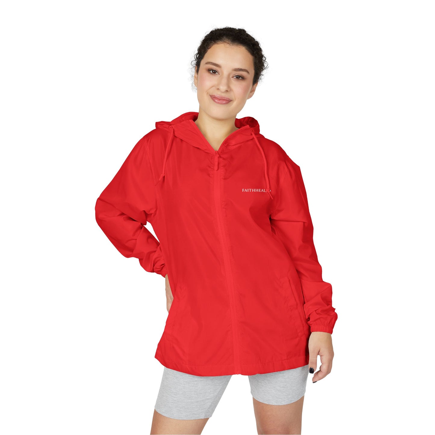 FaithHealed Windbreaker Jacket — Faith Healed Full-Zip Christian Jacket